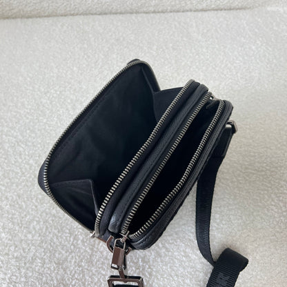 Dior Oblique Jacquard Zipped Pouch with Strap