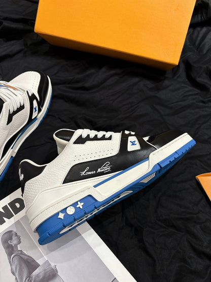 Louis Vuitton LV Trainers "White-Black-Blue"