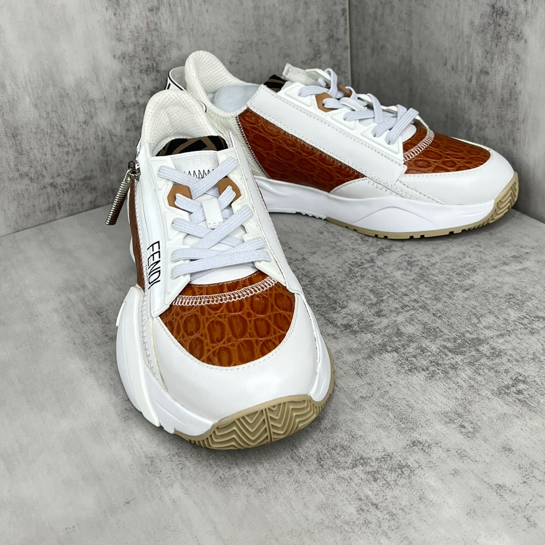 Fendi Flow "White-Brown"