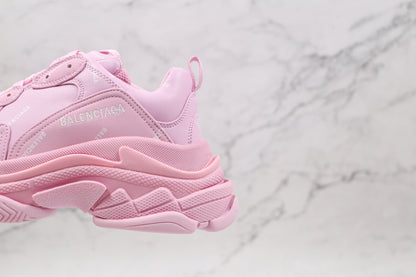 Balenciaga Triple S "Pink-All Over Logo"