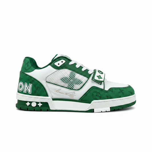 Louis Vuitton LV Trainers Velcro Strap "Green"
