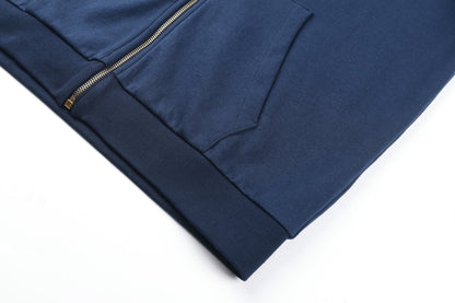 Louis Vuitton Zippered Hoodie With Signature "Blue"