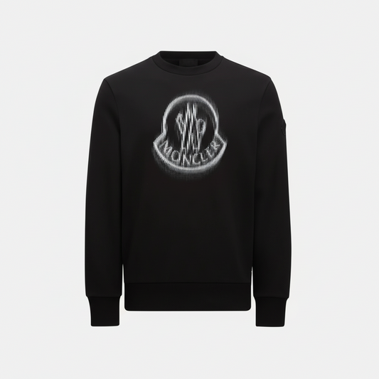 Moncler Blurred Logo Sweatshirt "Black"