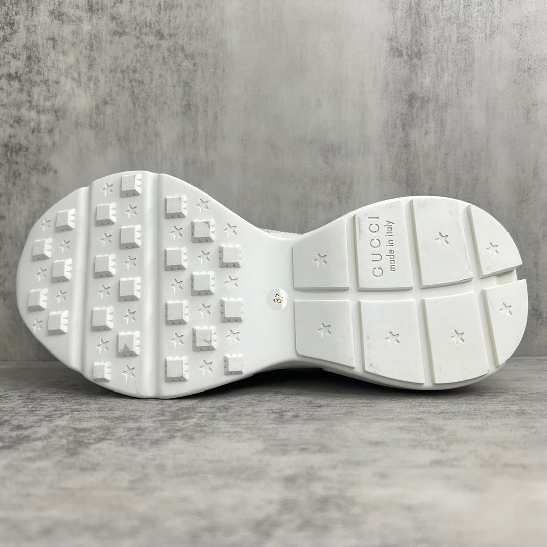 Gucci x The North Face Rhyton "White-Multicolour All Over Logo"