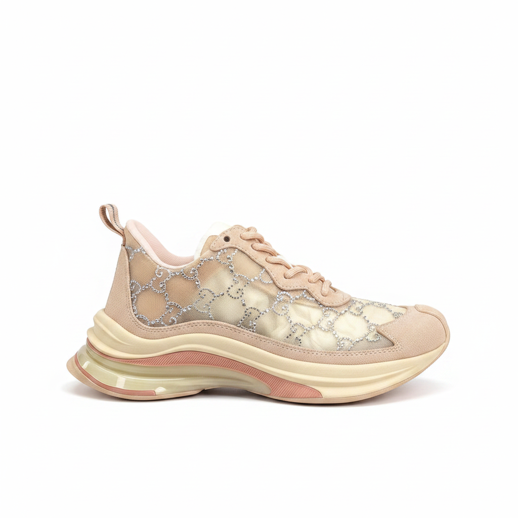 Gucci Run "Pink " Crystals