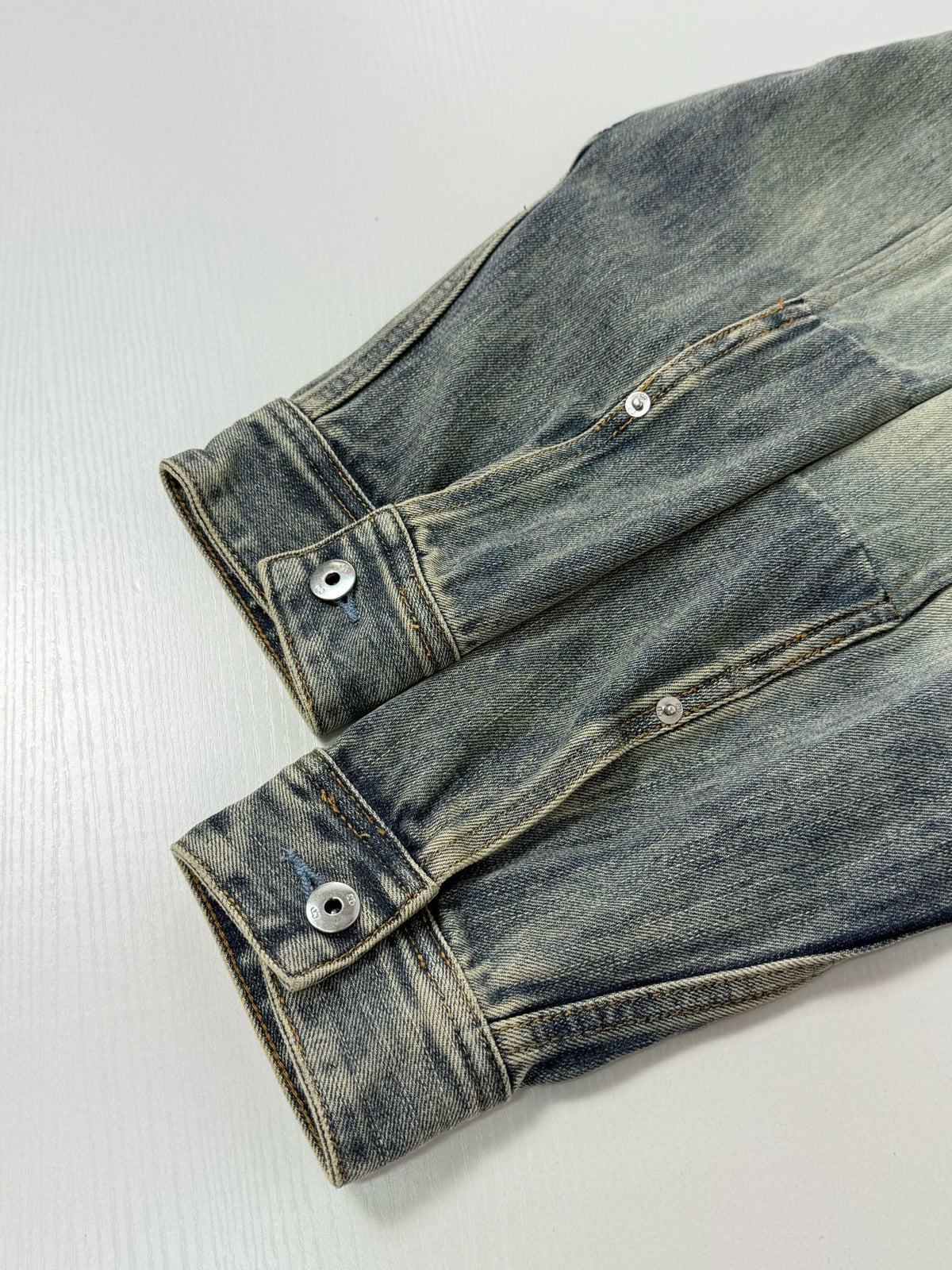 Dior Overshirt with Patchwork Effect "Blue Cotton Twill"