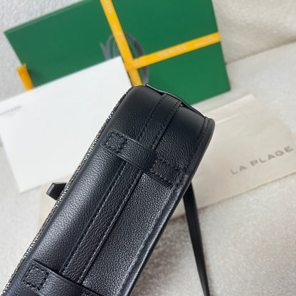 Goyard Belvedere PM Leather Handbag