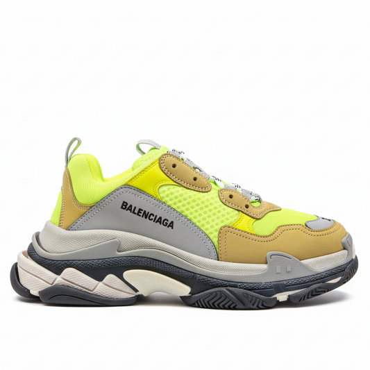 Balenciaga Triple S "Neon Yellow-Grey"