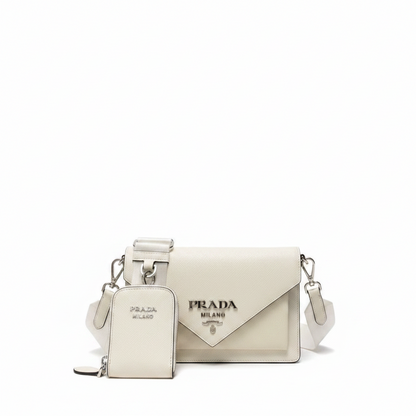 Prada Saffiano Leather Mini Envelope Bag
