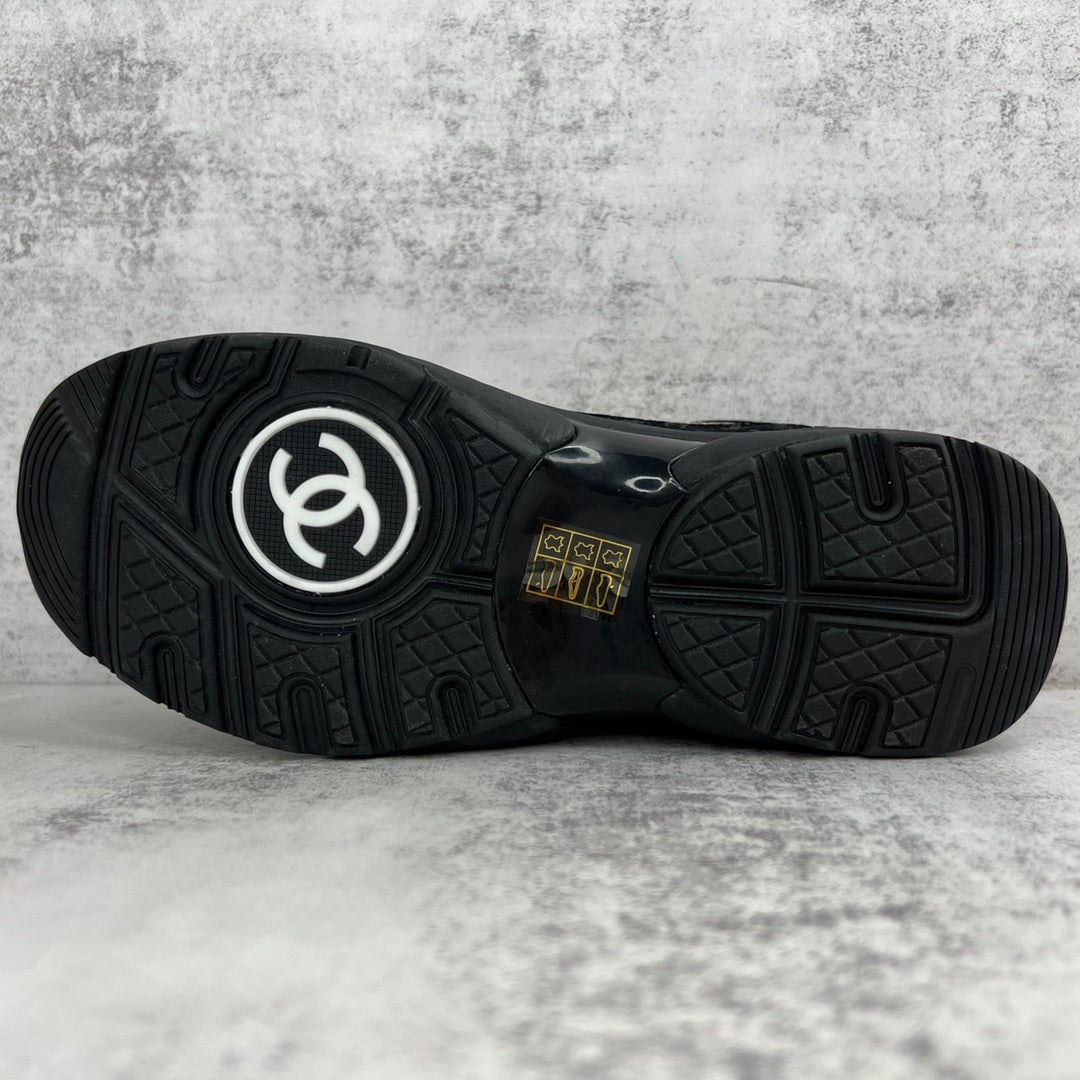 Chanel 22A "Black-Beige All Over Logo"