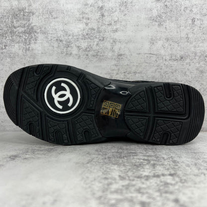 Chanel 22A "Black-Beige All Over Logo"