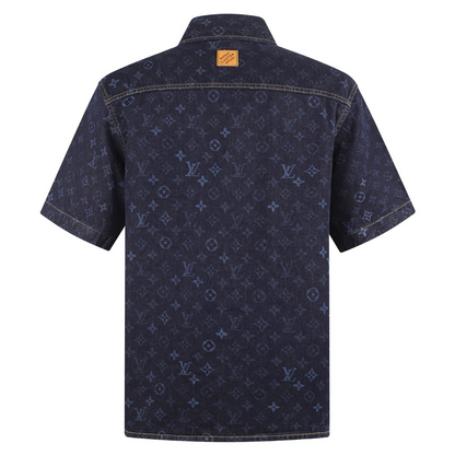 Louis Vuitton Monogram Denim Short-Sleeved Shirt