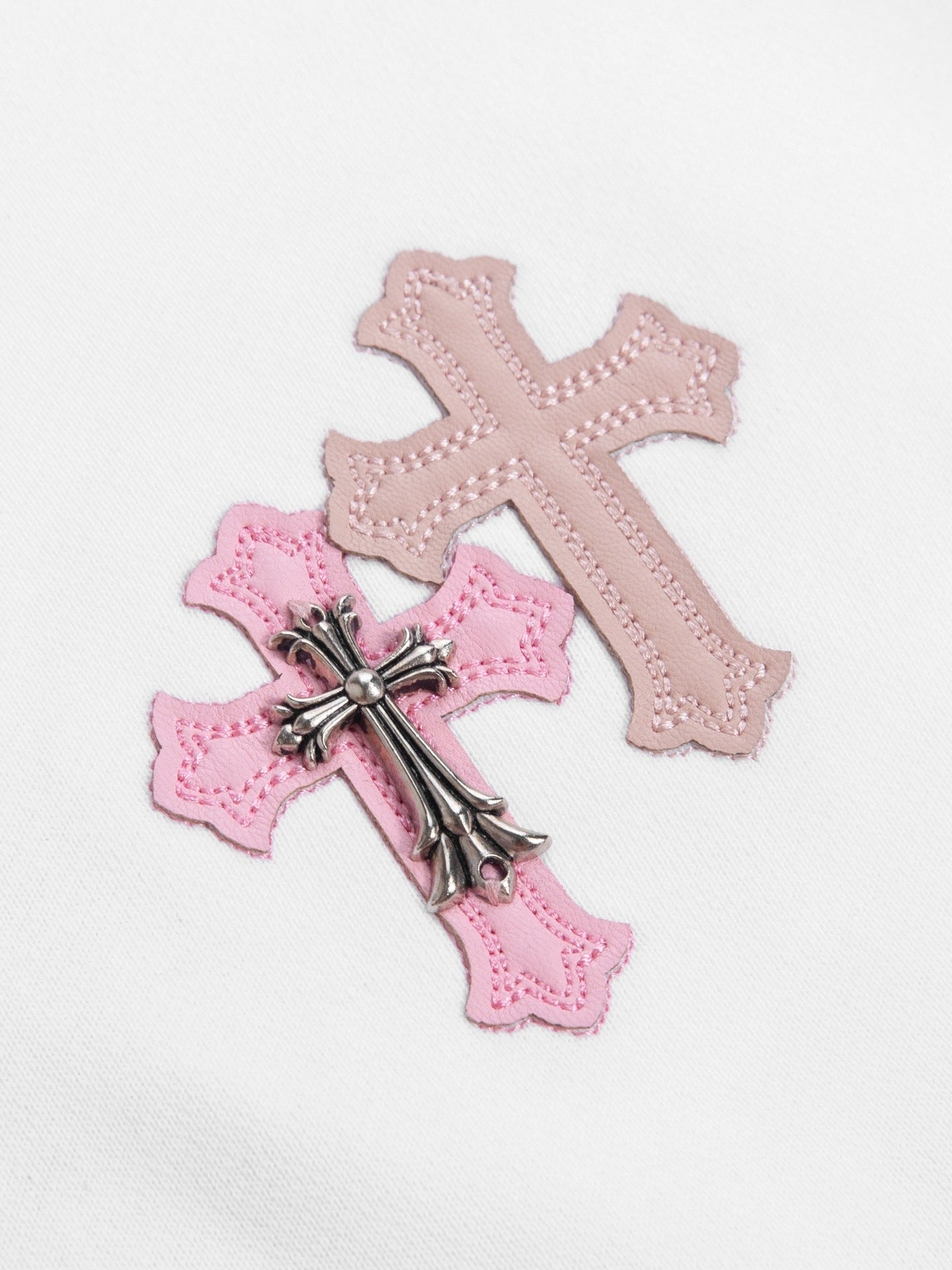 Chrome Hearts Hoodie "White-Pink"