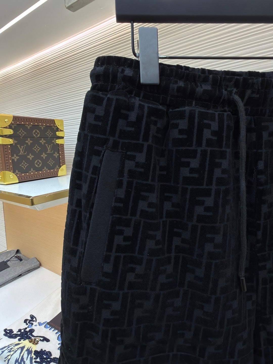 Fendi FF Monogram Bermudas "Black"