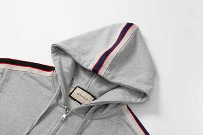 Gucci Zip-Up Hoodie "Grey"