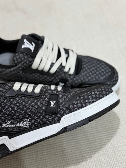 Louis Vuitton LV Trainer Sneaker "Black Denim"