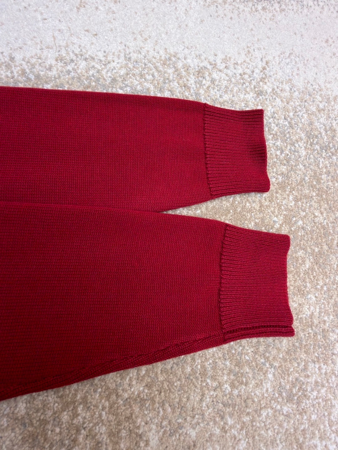 Gucci Wool Cashmere Sweater with Embroidery "Bordeaux"