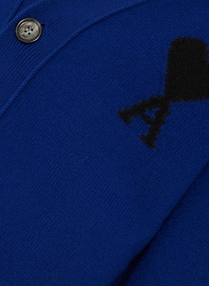 AMI Paris Ami De Coeur Cardigan "Blue"