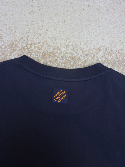 Louis Vuitton Denim Signature Short-Sleeved T-Shirt "Deep Navy"