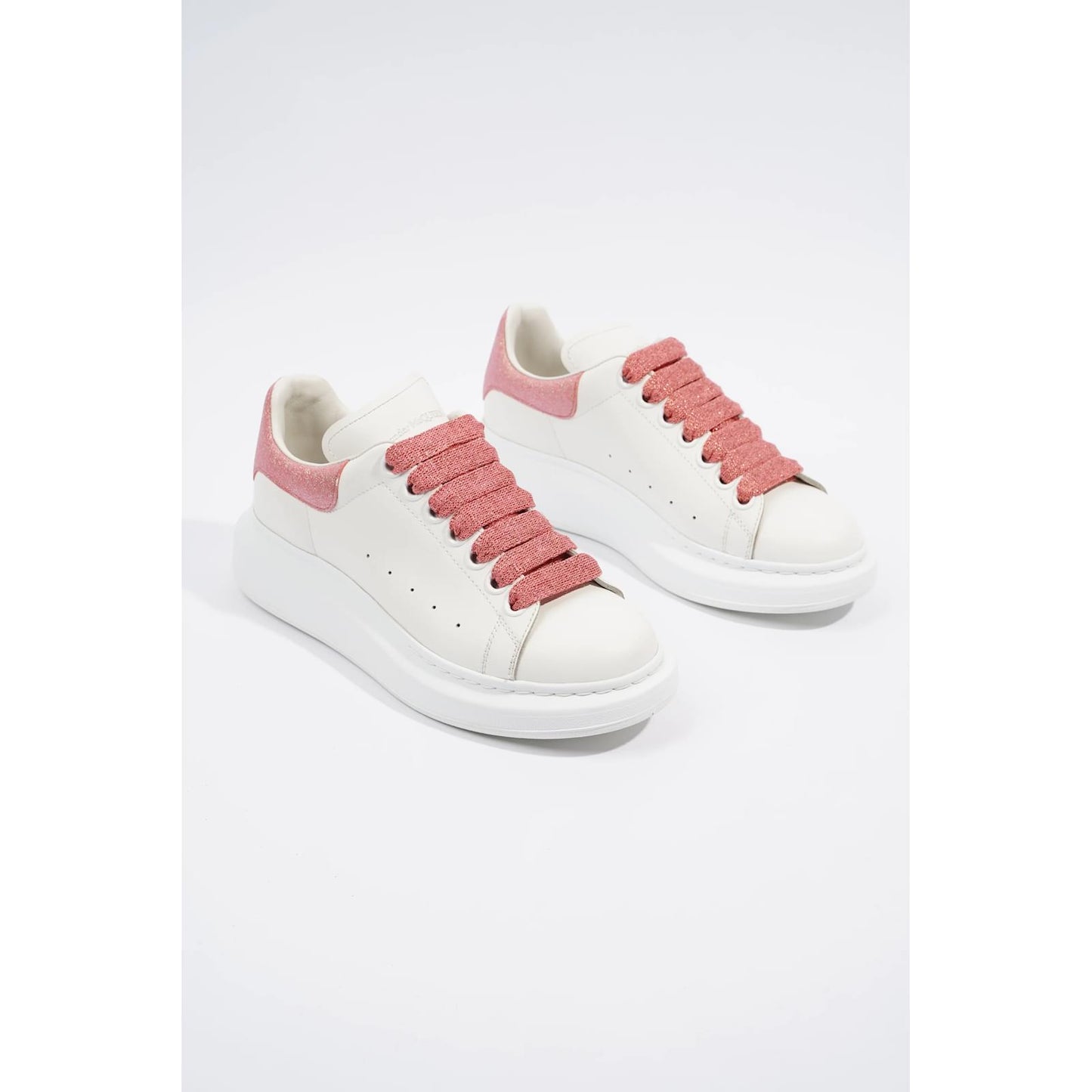 Alexander McQueen Oversized "White-Pink Glitter"