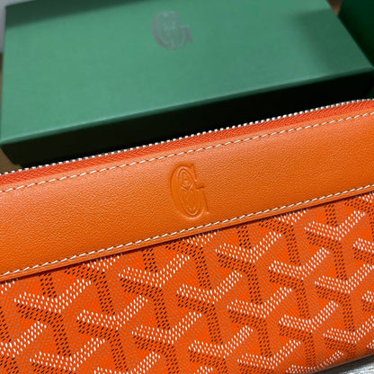 Goyard Matignon GM Wallet "Orange"