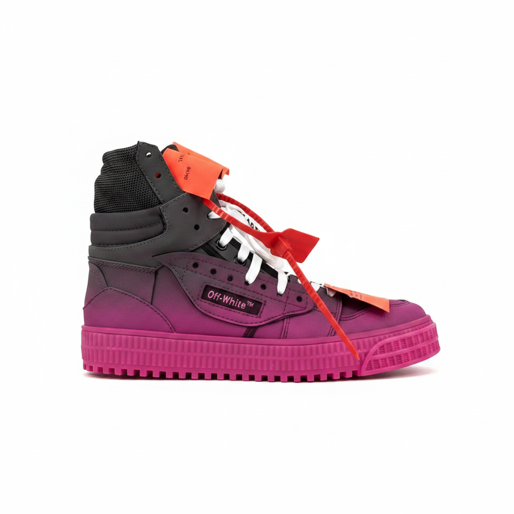 Off-White Off-Court High "Black-Fuschia"