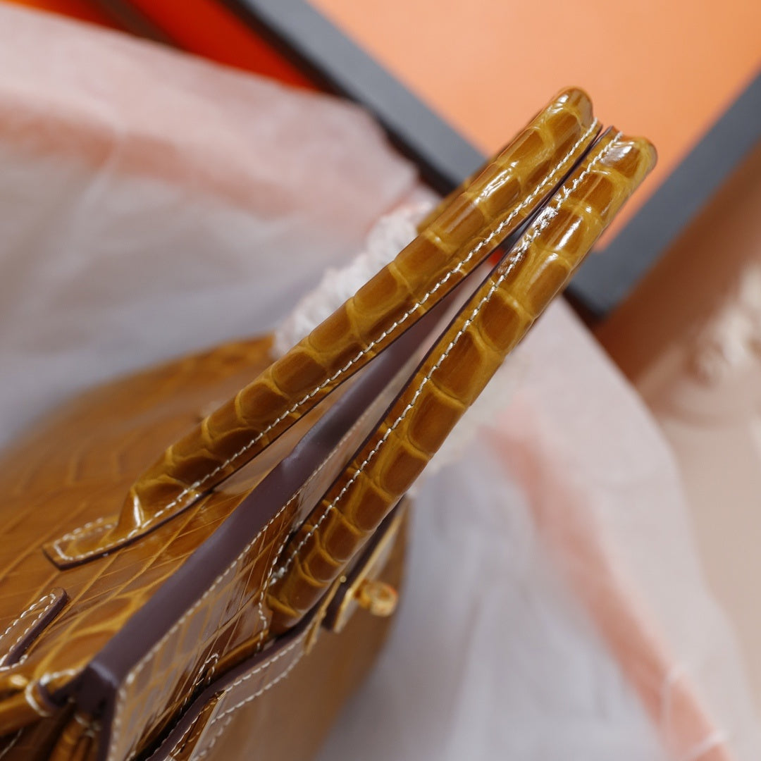 Hermès Crocodile Birking 35