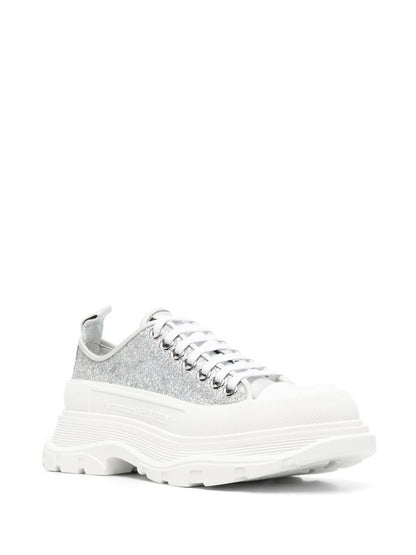 Alexander McQueen Tread Slick Low "Holo Silver Glitter"