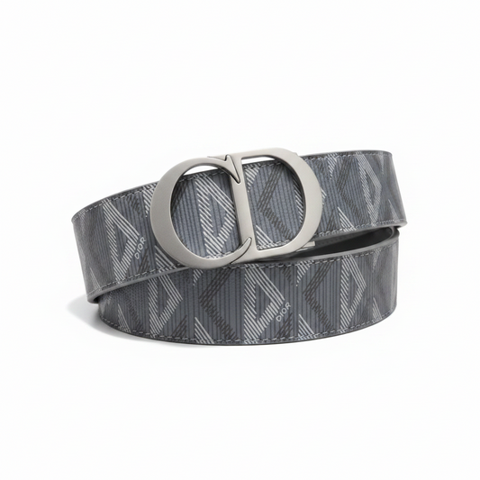 Dior CD Diamond 35mm Reversible CD Icon Belt "Gray"