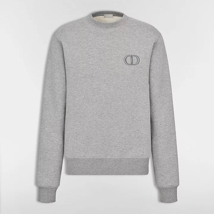 Dior CD Icon Sweatshirt "Gray Cotton Fleece"