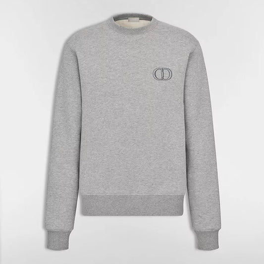 Dior CD Icon Sweatshirt "Gray Cotton Fleece"