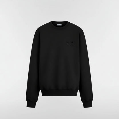 Dior CD Icon Sweatshirt "Black Cotton Fleece"
