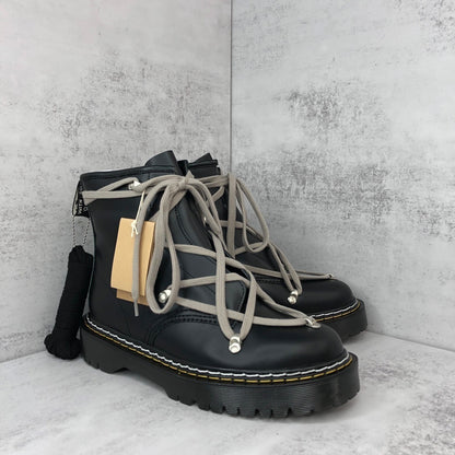 Rick Owens x Dr.Martens Laced Ankle Boots "Black"