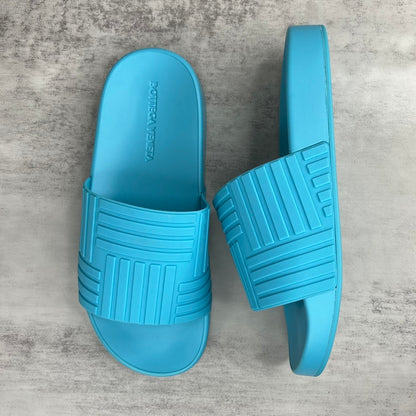 Bottega Veneta Slides "Cyan"
