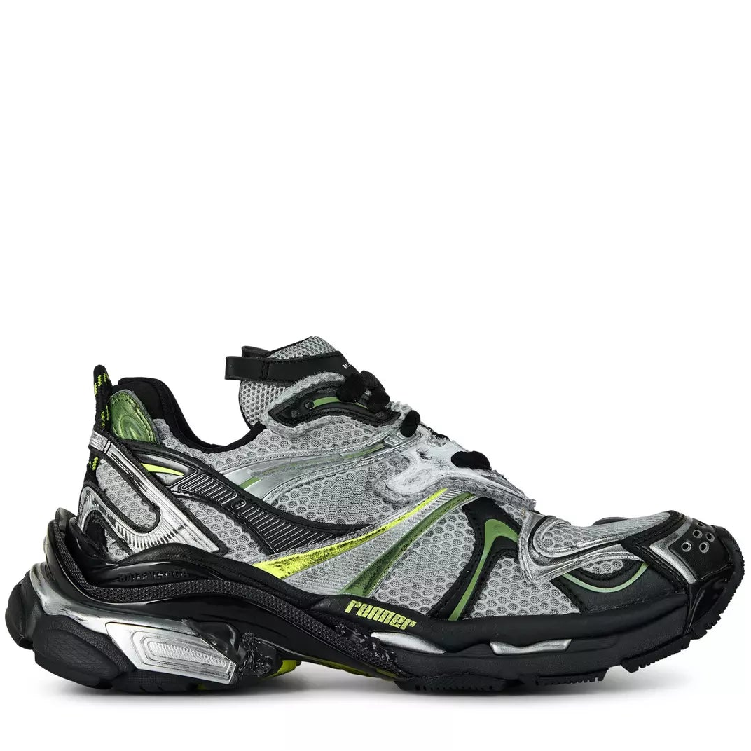Balenciaga Runner "Silver-Black-Neon Yellow"