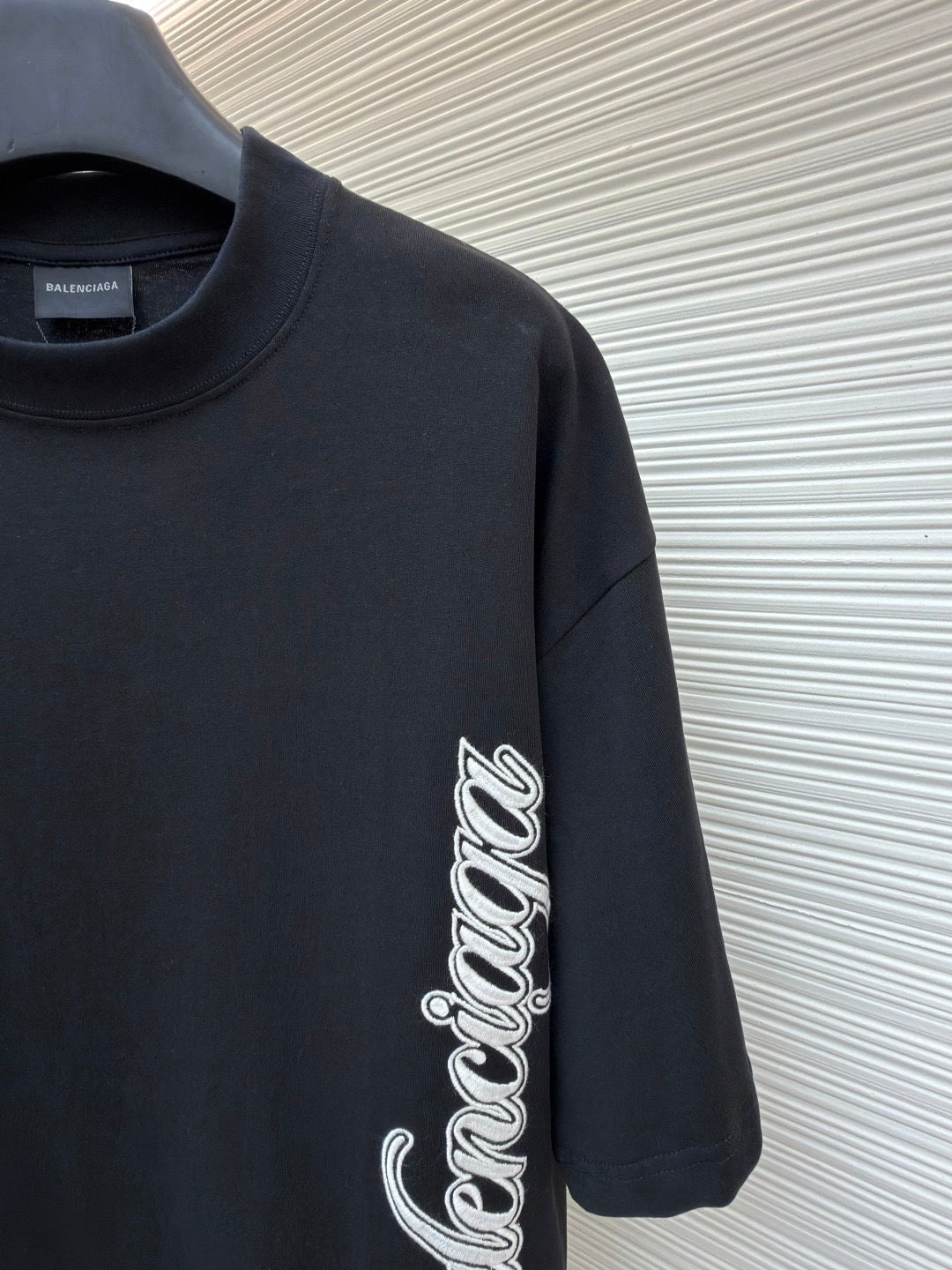 Balenciaga Cursive T-Shirt "Black"