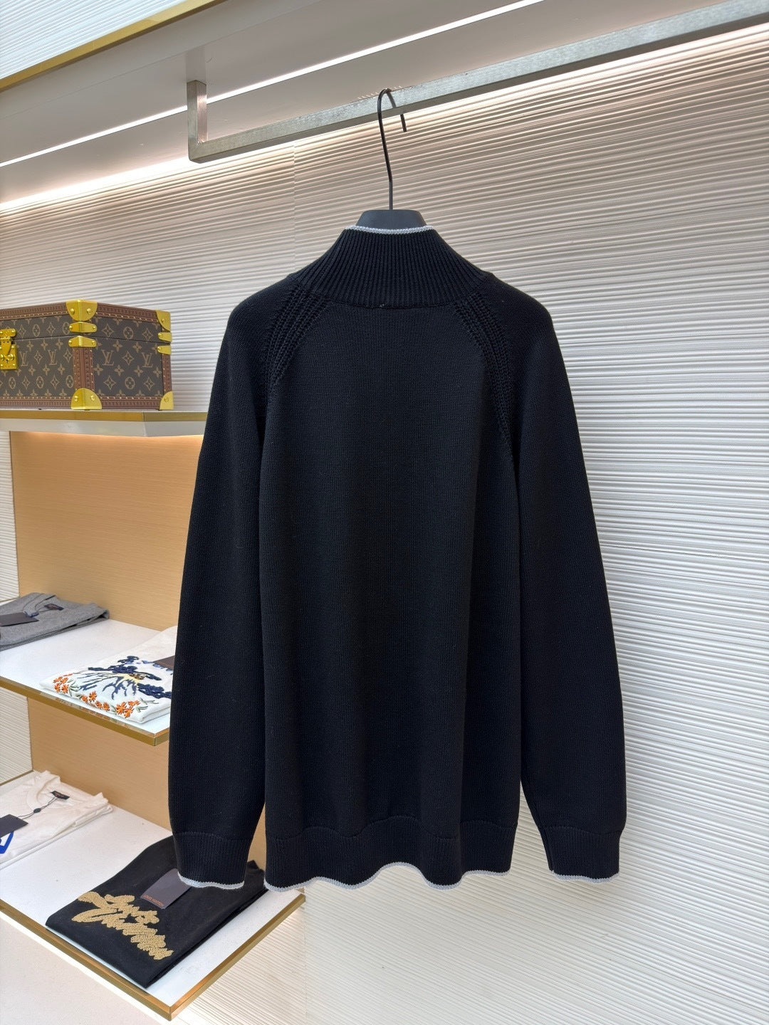 Moncler Alpaca & Wool Blend Turtleneck Sweater "Black"