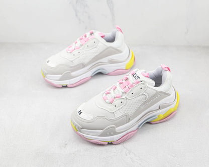 Balenciaga Triple S "Grey-Pink-Yellow"