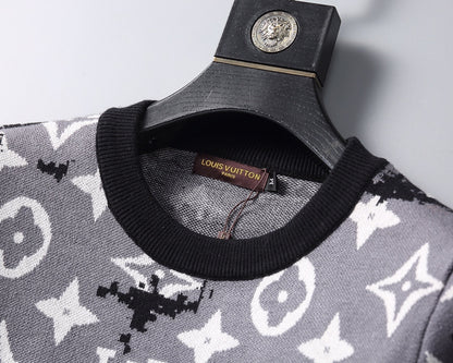 Louis Vuitton Sweater "Grey-White-Black"