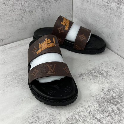Louis Vuitton Slides "Brown-Black"