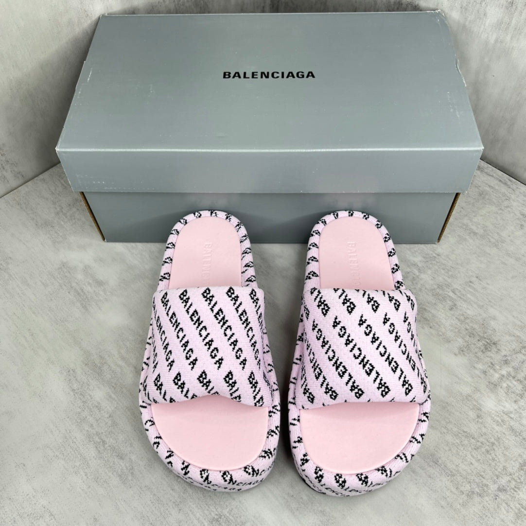 Balenciaga Slides "Pink-Black"