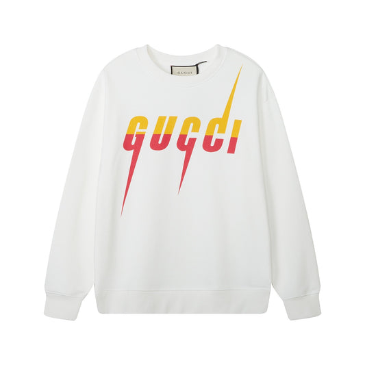 Gucci GG Blade Sweatshirt "White-Pink-Yellow"