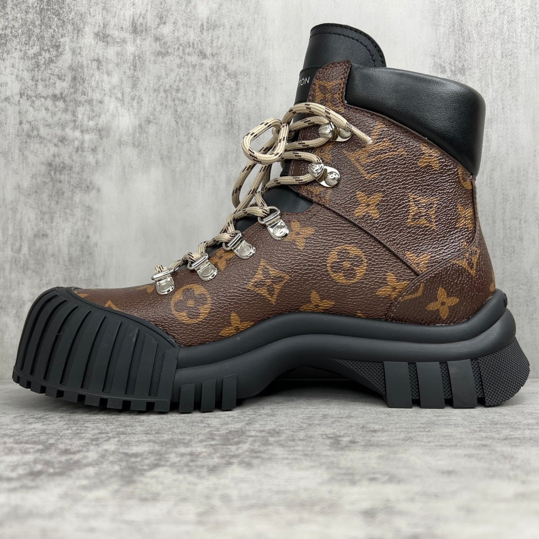 Louis Vuitton Ruby Flat Ranger Boots "Monogoram"