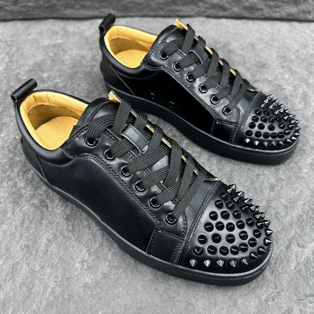 Christian Louboutin Louis Junior Spikes “Black”