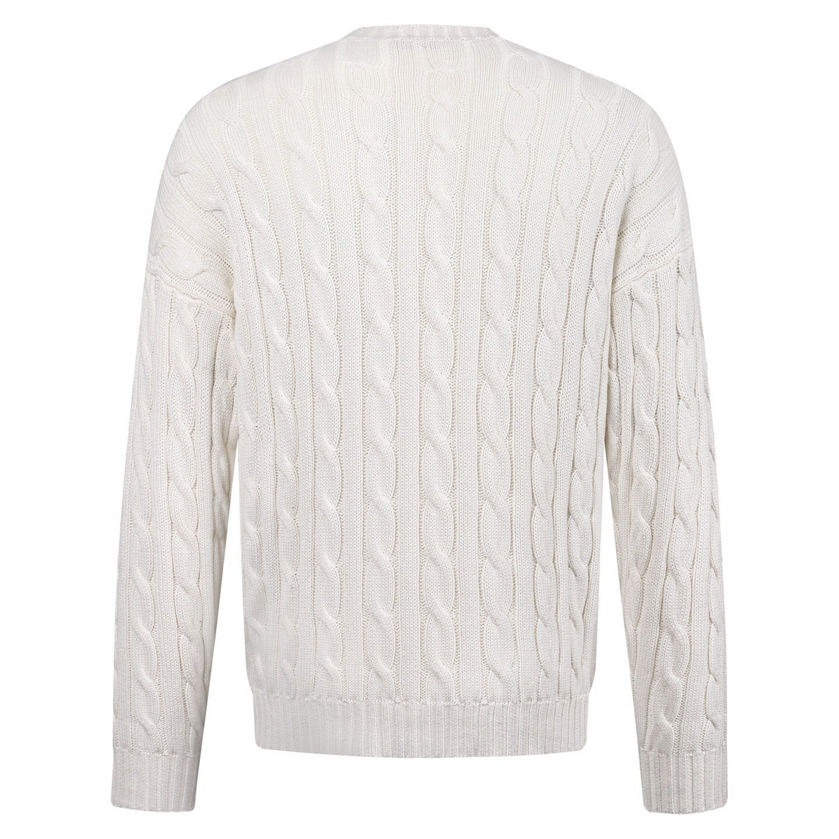 Prada Cotton Crew-neck Sweater "White"