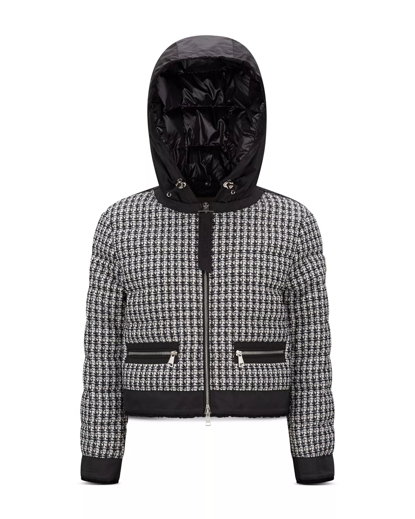 Moncler Remonay Tweed Down Jacket "Black"