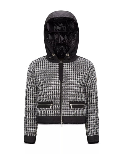 Moncler Remonay Tweed Down Jacket "Black"