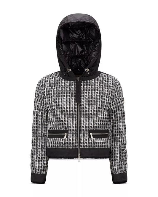 Moncler Remonay Tweed Down Jacket "Black"