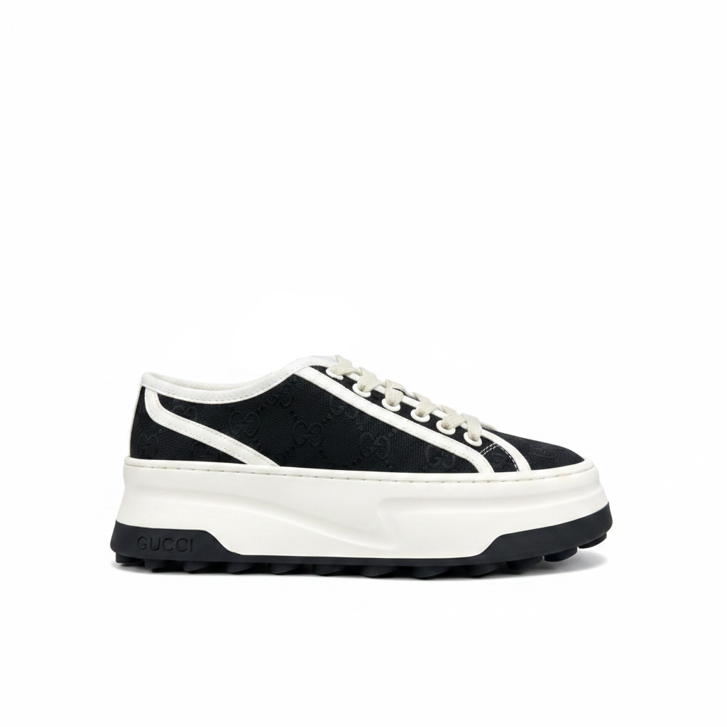 Gucci Tennis 1977 Low "White-Black Monogram"
