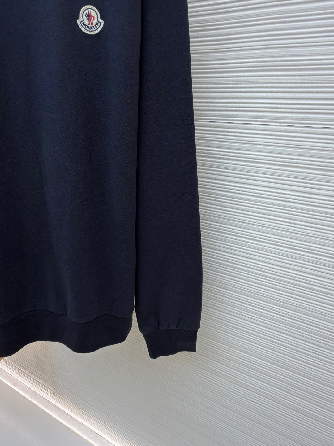 Moncler Logo Patch Cotton Sweatshirt "Navy Blue"